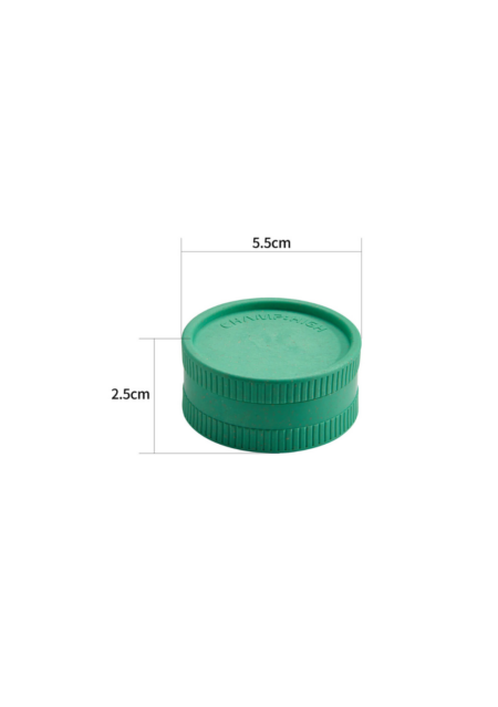 trita erbe verde a forma cilindrica