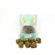 Bustina bianca con finestra og kush canapa esposta