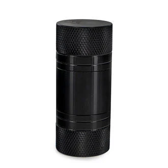 Tubo cilindrico pressa polline nero in alluminio